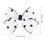 1Paar Witte Stoffen Clips Strik Comfortabele Sier 2