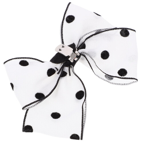 1Paar Witte Stoffen Clips Strik Comfortabele Sier 2