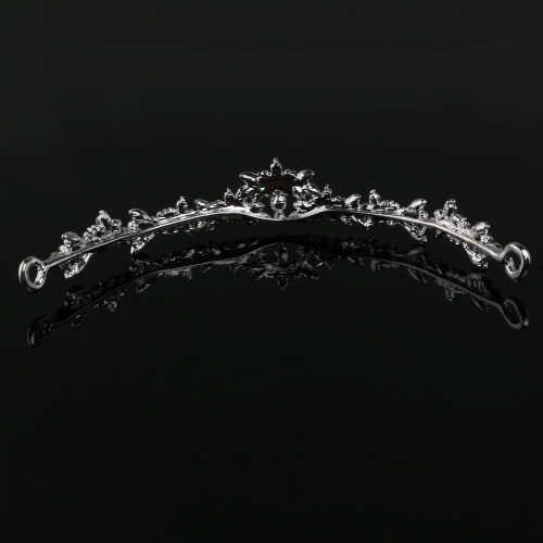 Zilveren Bruid Kroon Haaraccessoire Alloy Voor Bruiloft 1