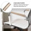 2St Armleuning Beschermhoes Beige Stretch Voor Bureaustoel Elastisch 5