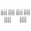 Chainsaw Sharpening Stone, Chainsaw Grinding Stone, 24PCS High Hardness Diamond Chainsaw Sharpener(4mm, 4.8mm, 5.5mm) 1