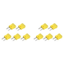 2X Type K Thermocouple Connector Male Plug Adapter High Temperature 120 (248) for Thermocouple Sensor Probes