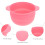 Accessorio Sciogli Cera Silicone Resistente Calore Rosa 4