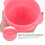 Accessorio Sciogli Cera Silicone Resistente Calore Rosa 6