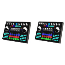 2X K1 Live Sound Card Portable Sound Card Profession Adjustable Volume Audio for Music Recording