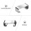 4Pz Porta Bacchette Stile in Acciaio 304 Argento 5
