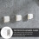 2Pz Appendi Clip Bianco Autoadesivo Per Bagno Dentifricio in ABS 3