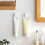 2Pz Appendi Clip Bianco Autoadesivo Per Bagno Dentifricio in ABS 9