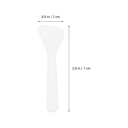 100Pz Spoon Bianca Applicatore Cosmetico Per Crema Viso E Make-Up 1