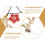2Pz Auricolare in Lega Rosso Con Charm Fiore Per Smartphone 5