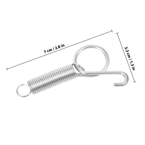 10Pz Ganci Porta Per Conigli Pappagalli Argento 1