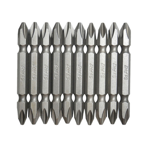 10Pcs Professional Double Tip Crosses Head Screwdriver Bits 65mm