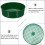 5Pz Strumento Giardino Setaccio PP Verde Per Compostaggio 3