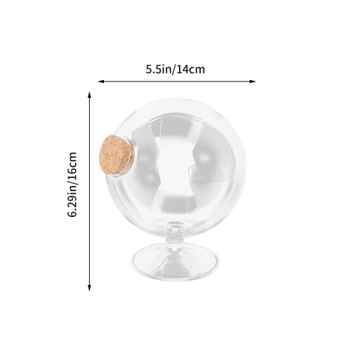 Glazen Bewaarfles Met Kurkdop, Decoratieve Display 1