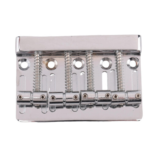 Electric Guitar Bridge 4 String Hardtail Bridge with Adjustable Saddle and Stable Tuning Design 2