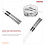 2St Wire Drum Brush Met Handvat, Wit, Voor Jazz En Optredens 6