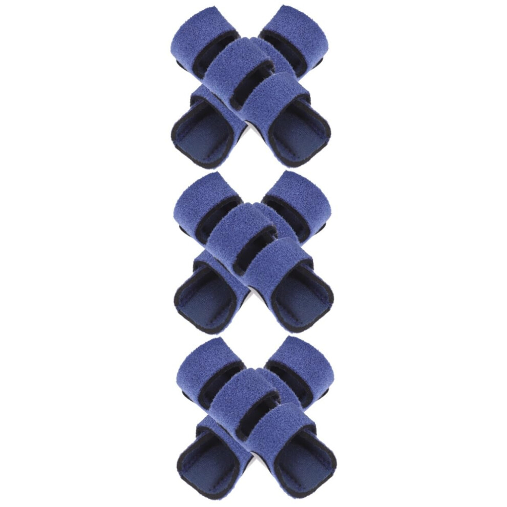 6pcs Adjustable Aluminum Finger Splint and Brace for Injury Recovery Support and Comfort