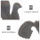 Creatieve Duif Poortfiniaal Van Ijzer Robuust Design 4