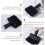 2St Borstel Neck Duster Nylon Zwart Ergonomisch Handvat 5