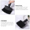 2St Borstel Neck Duster Nylon Zwart Ergonomisch Handvat 6