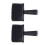 2St Borstel Neck Duster Nylon Zwart Ergonomisch Handvat 7