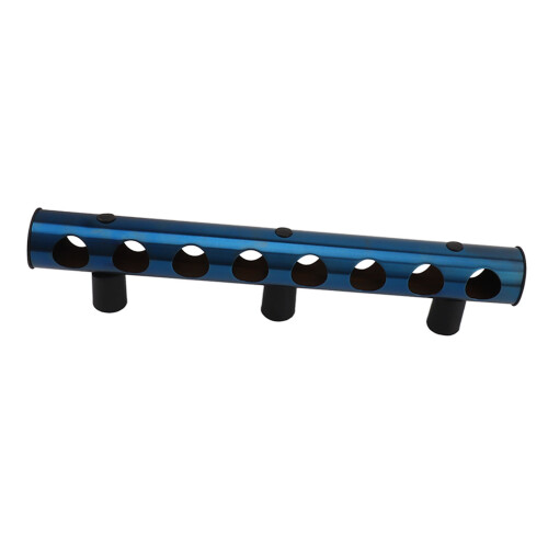 8-Hole Wall Mounted Wine Rack 10.5x43x5cm Red/Blue 1