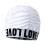 Elegant Swim Hat Heart Pattern Stretchy Fabric Letter-White 1