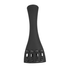 4/4 Carbon Fiber Violin Tailpiece with Adjustable Tailgut and String Plate, Lightweight and Durable Design