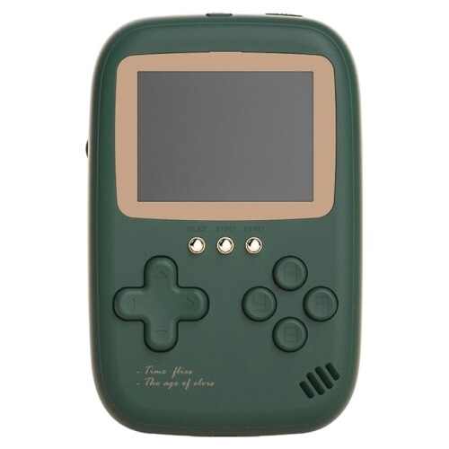 Console de Jogos Portátil com Bateria Externa de 10000mAh, 2,8 Polegadas, com Jogos Clássicos, Na Cor Verde.