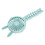 Mini Stroller Fan 500mAh Blue ABS Clip LED 3-speed 13