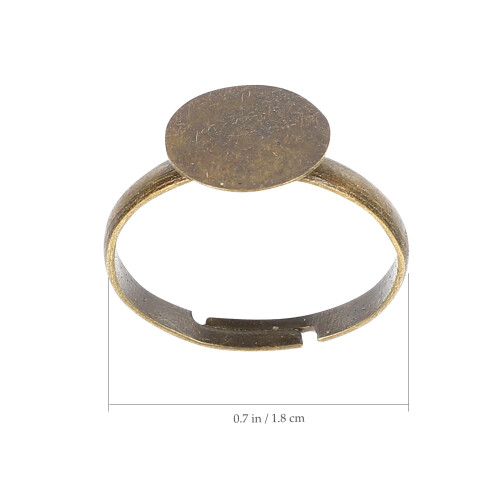100Stk Einstellbare Finger Ringbasis Für DIY 1