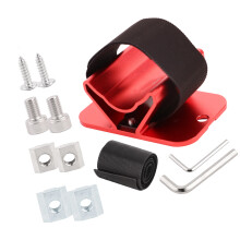 Aluminium Compacts fietsachterwielstandaard met antislip en-Rood