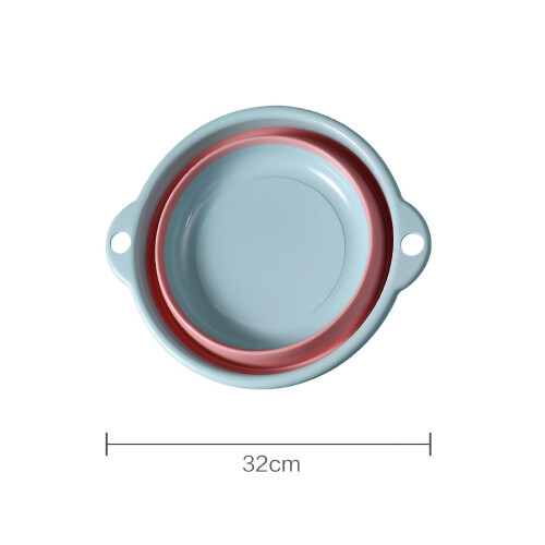 Collapsible Wash Basin Medium Blue – Folding Plastic Basin for Kitchen, Camping, Home Use, SpaceSaving Design 1