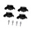 Bike Workout Equipment Stabilizing Feet Set Plastic-RL312 1