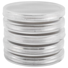40pcs Blank Challenge Coins Metal Stamped Sublimation Blanks 40mm Laser Engraved Round Labels+Acrylic Protective Case