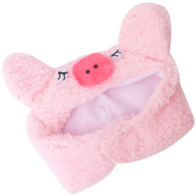 Pink Cotton Pet Pig Cap Soft Decorative Headwear for Pets