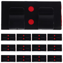 25Pcs Black Plastic Cable Holder Clips Self Adhesive Cord Organizers
