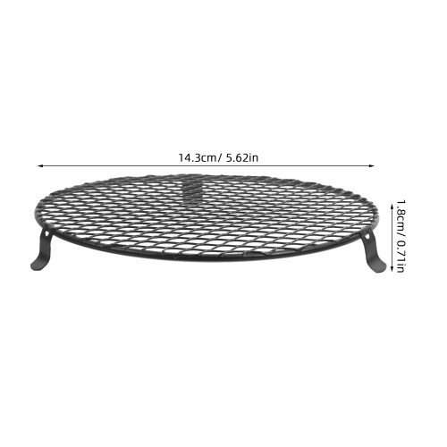 3Pz Guardalampada in Ferro Nero Per Terrario Con 1