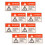 Raindrops  8 Pcs Emergency Warning Sign Anti-Electric Shock Label 1