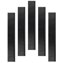 5 Pcs Window Cleaning Replacement 35.00x2.00x0.40cm Black