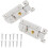 2Set Serrature Barretta Scorrevole in Acciaio E Ottone Argento 7