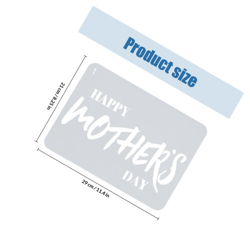12Pz Stencil in Pet Bianco Per Bambini Per E Lavori 1