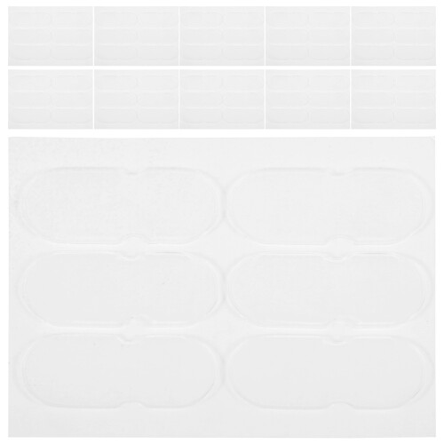 60Pcs White Silicone Ear Sticking Tape Invisible Ear Support Stickers