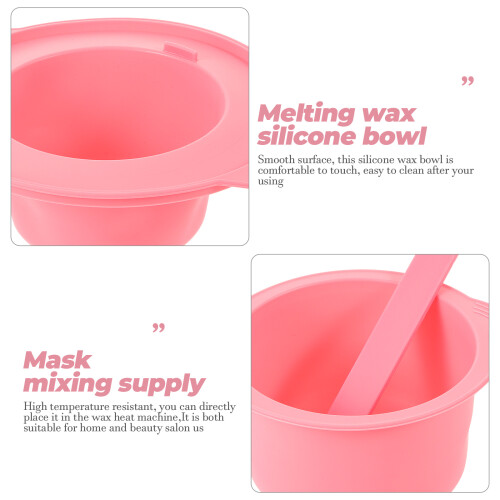 1Set Kit Ciotola Silicone Per Maschere Facciali E Sciogli Cera 2