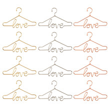 Miniature Hooks For Dollhouse Doll Clothes Hanger Golden 12set