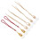 6Pcs Glass Car Hanging Diffuse Bottles Assorted Color Perfume Pendant 1