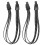 2Pcs Practical Black Elastic Luggage Binding Straps for Cargo Fixing 1