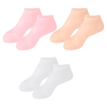 3Pairs Anti-Cracking Foot Covers Moisturizing Socks for Smooth Feet