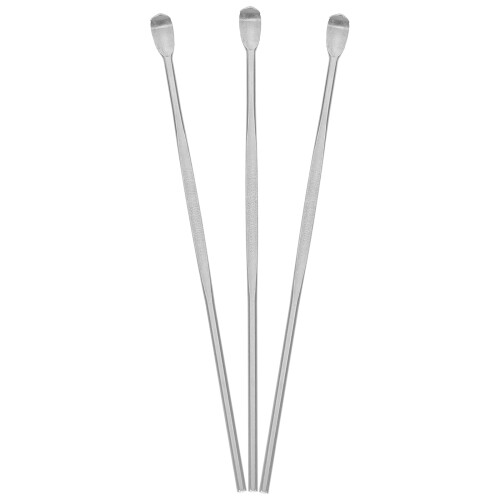 Portable 8cm Stainless Steel Ear Pick Cleaner Tool – 3 Pcs Set Silver
