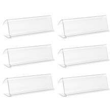 Wear-Resistant Acrylic Sign Holders For Retail Displays 6pcs